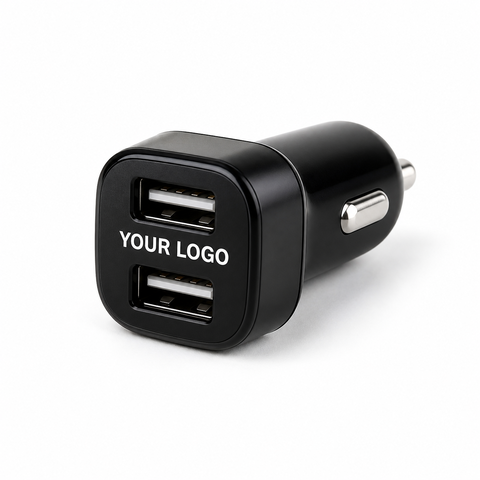 Dual-Port Car Charger - custom car chargers with your logo