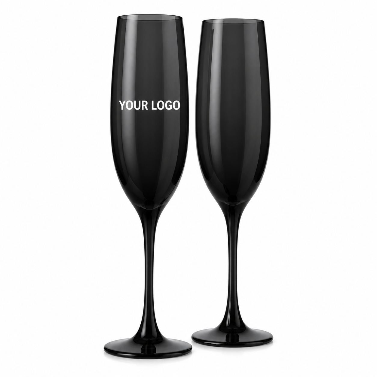 Champagne Glass Set - custom champagne glasses with your logo