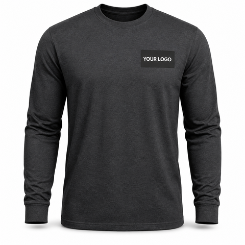 Long Sleeve Crew Shirt - custom long sleeve shirts with your logo