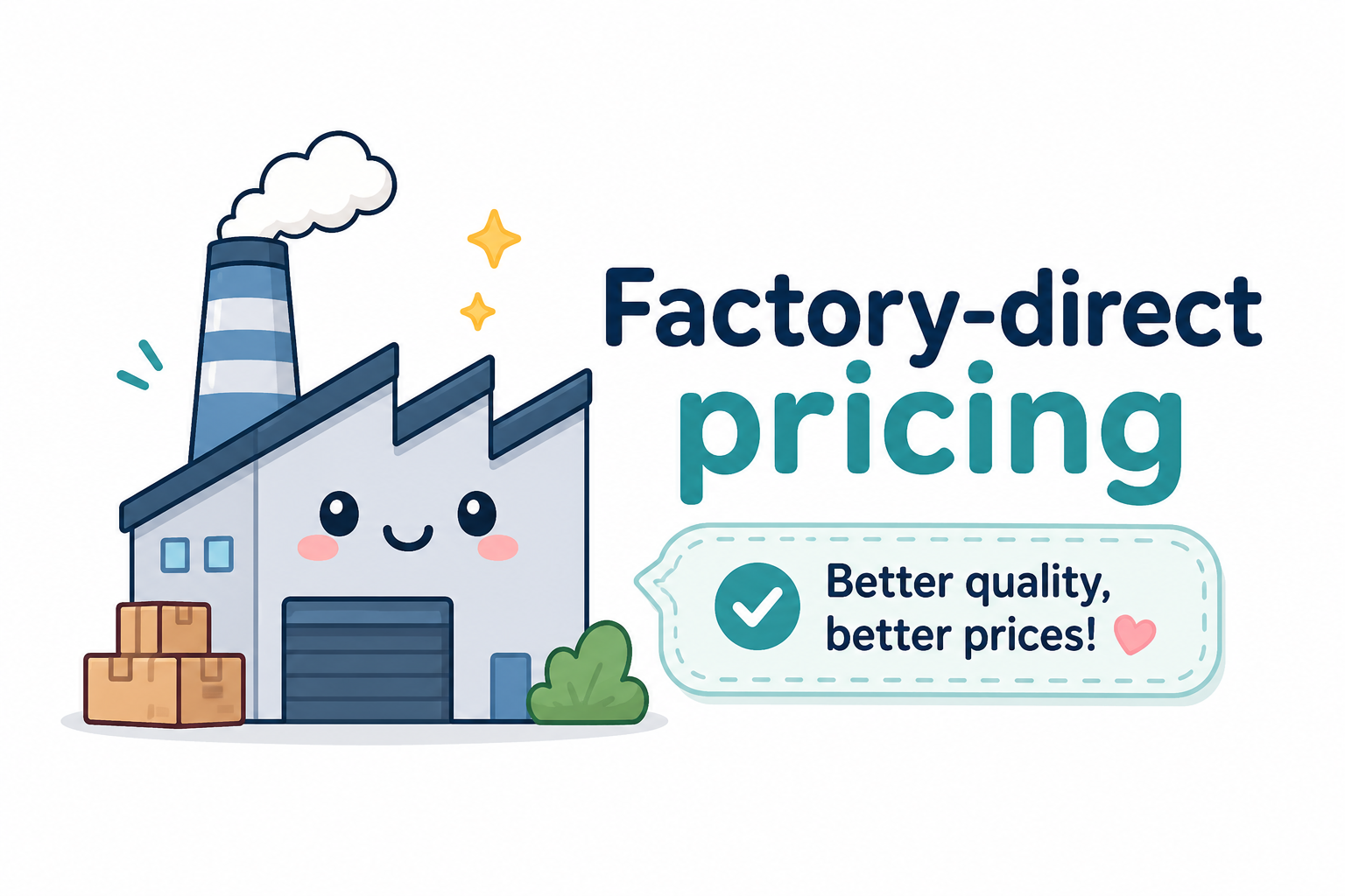 Direct factory sourcing for custom merchandise